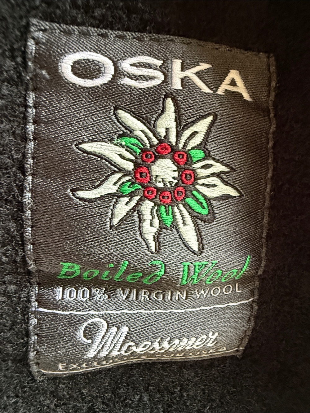 OSKA Boiled Wool Black Asymmetrical Jacket Size 2 - Picture 8 of 11
